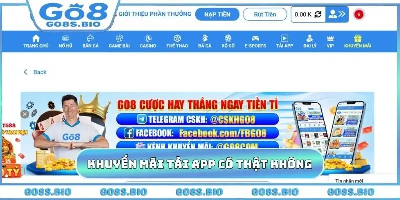 Khuyến mãi tải app có thật không