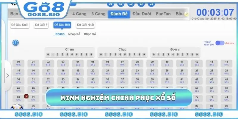 Kinh nghiệm chinh phục xổ số GO8 trong một nốt nhạc