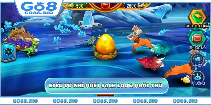 Siêu vũ khí quét sạch 100% quái thú
